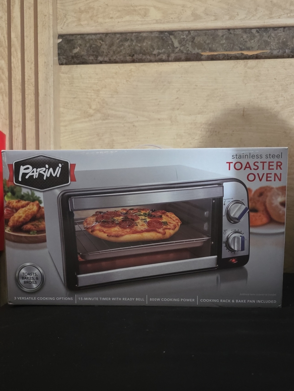 Parini Stainless Steel Toaster Oven in Silver Brand New Unopen $40